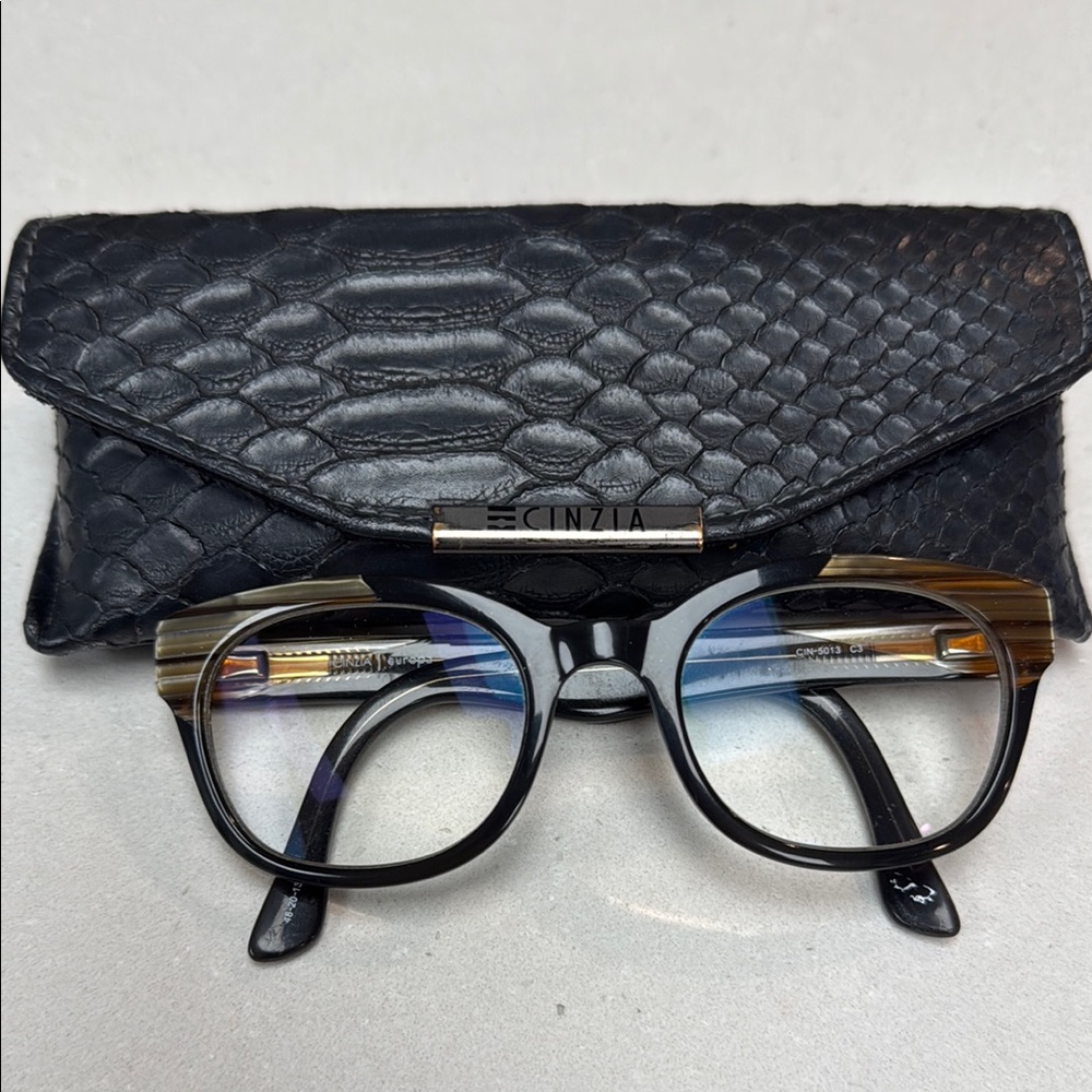 Cinzia Black & Tortoise Eyewear Frames Glasses with Case